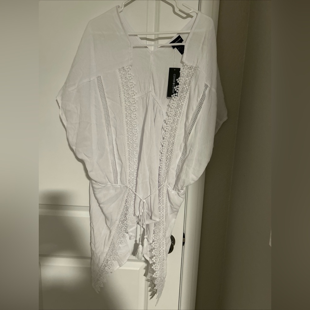 Cover 2 Cover Women’s 2X White Swimsuit Coverup NWT
